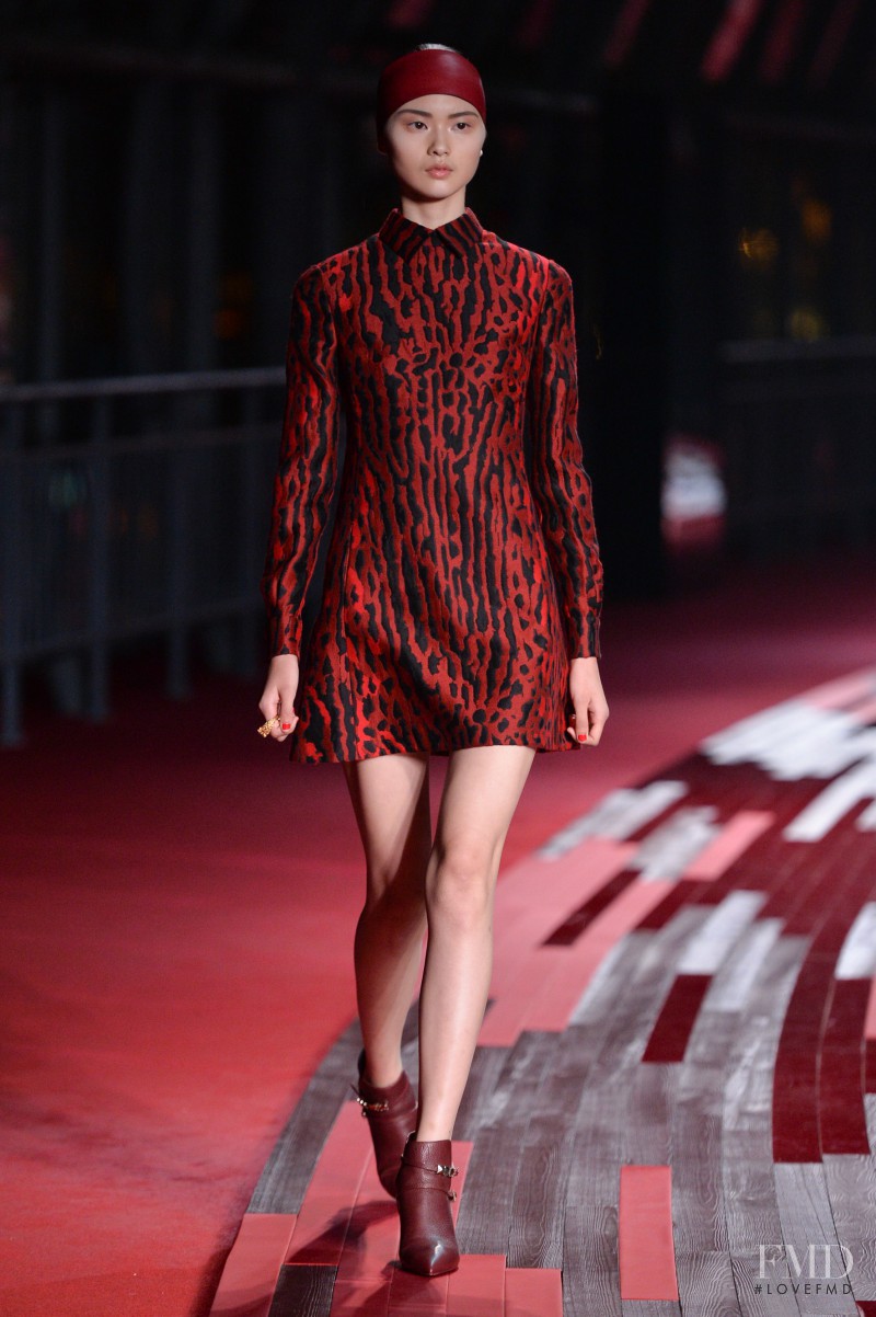 Cong He featured in  the Valentino Red Collection fashion show for Spring/Summer 2013