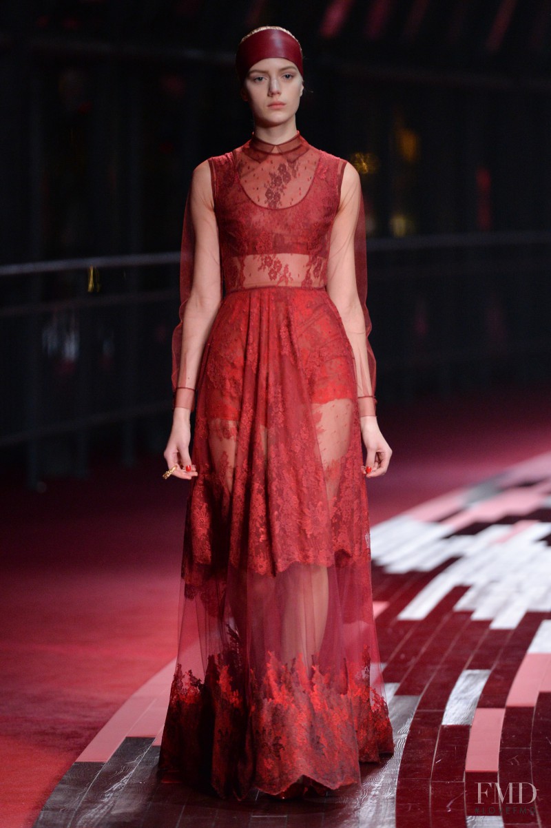 Esther Heesch featured in  the Valentino Red Collection fashion show for Spring/Summer 2013