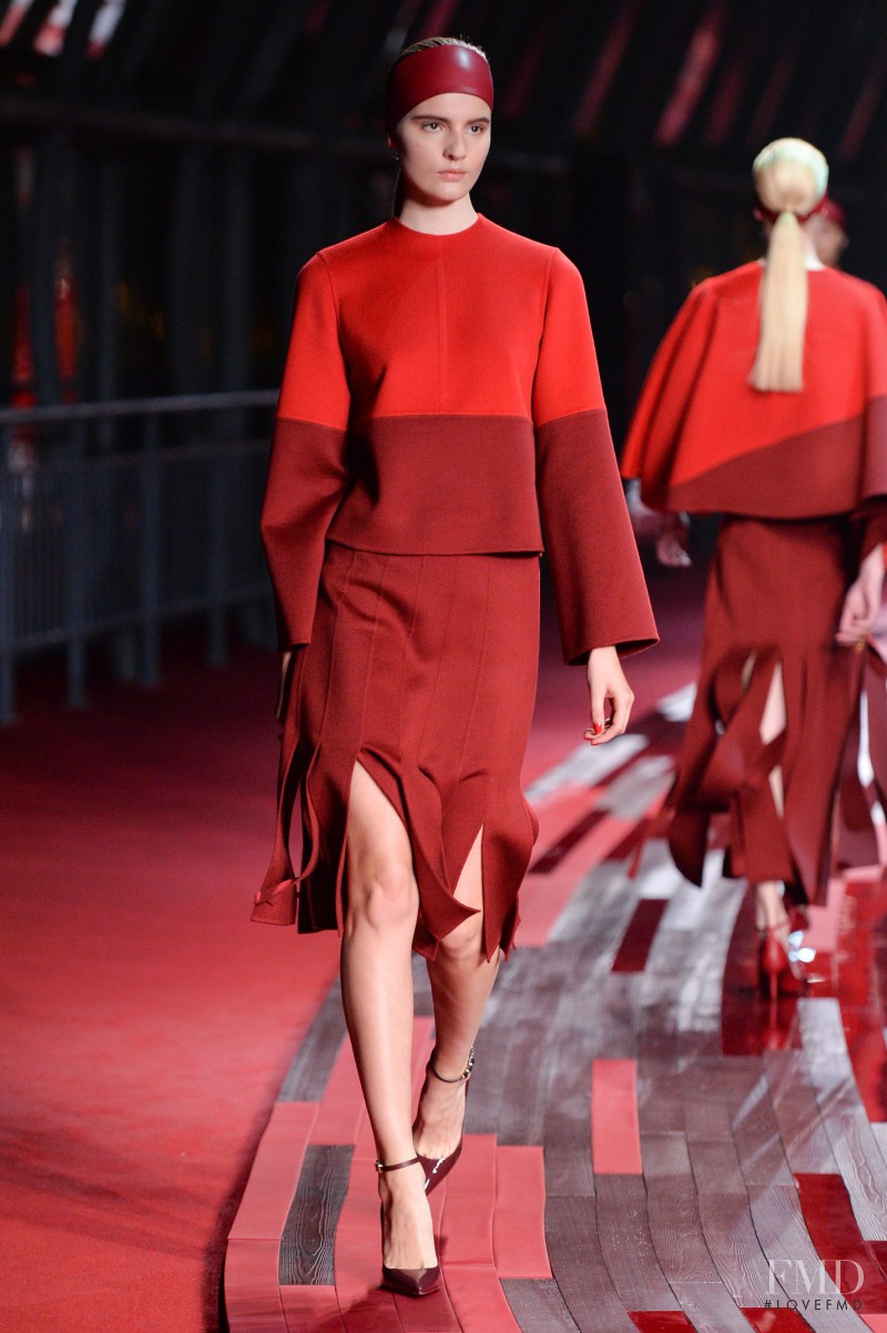Tilda Lindstam featured in  the Valentino Red Collection fashion show for Spring/Summer 2013