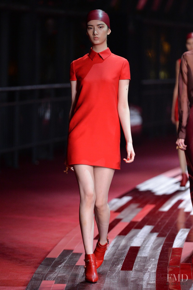 Cici Xiang Yejing featured in  the Valentino Red Collection fashion show for Spring/Summer 2013