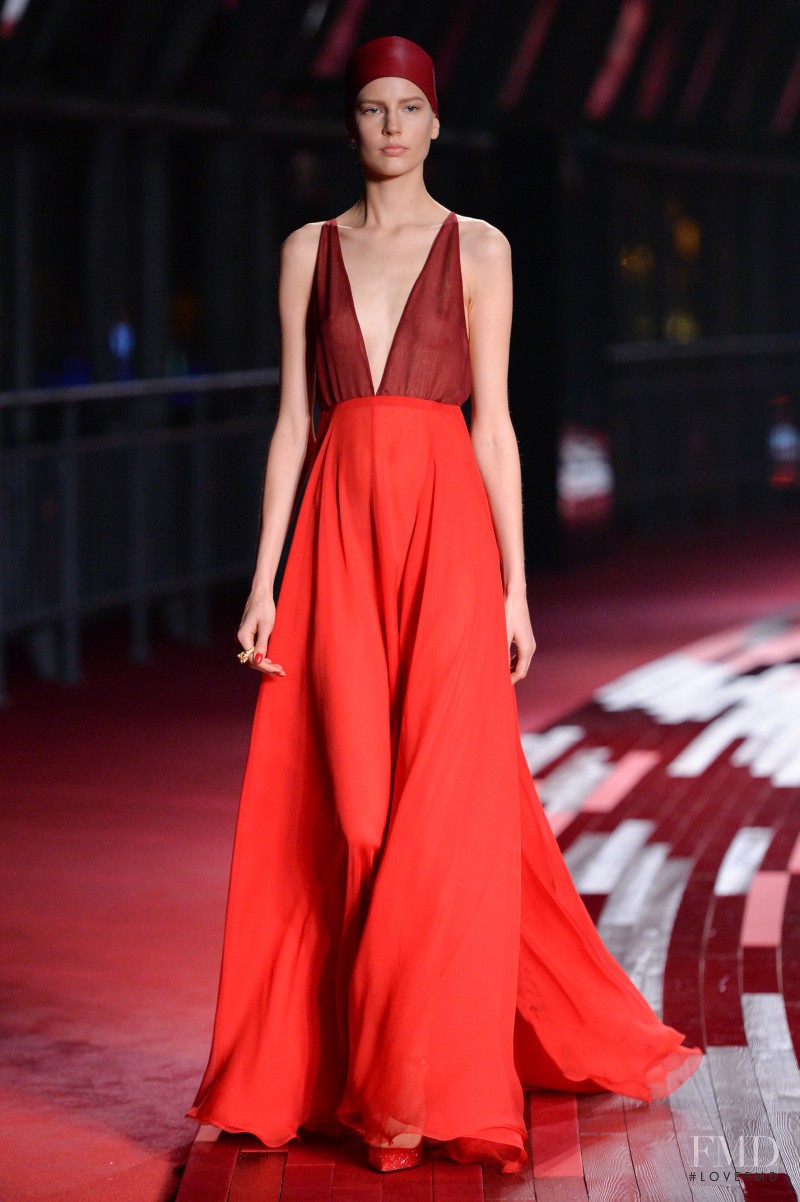 Elisabeth Erm featured in  the Valentino Red Collection fashion show for Spring/Summer 2013