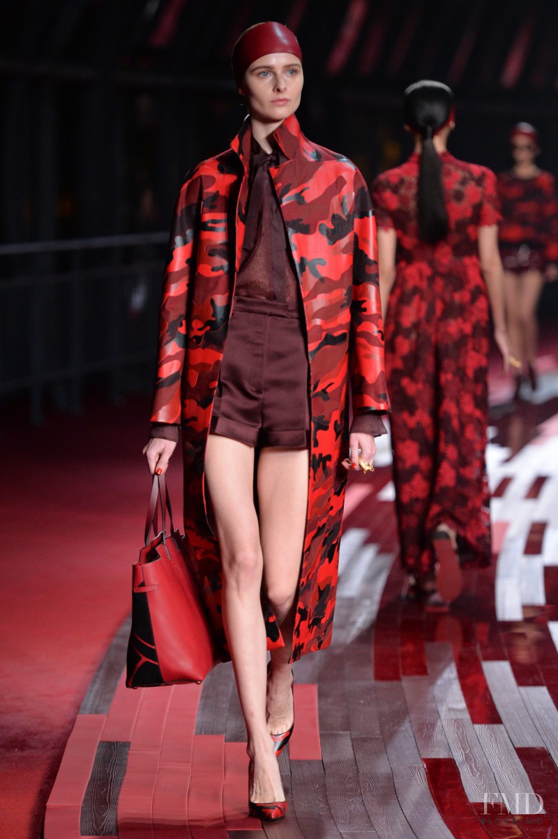 Vasilisa Pavlova featured in  the Valentino Red Collection fashion show for Spring/Summer 2013