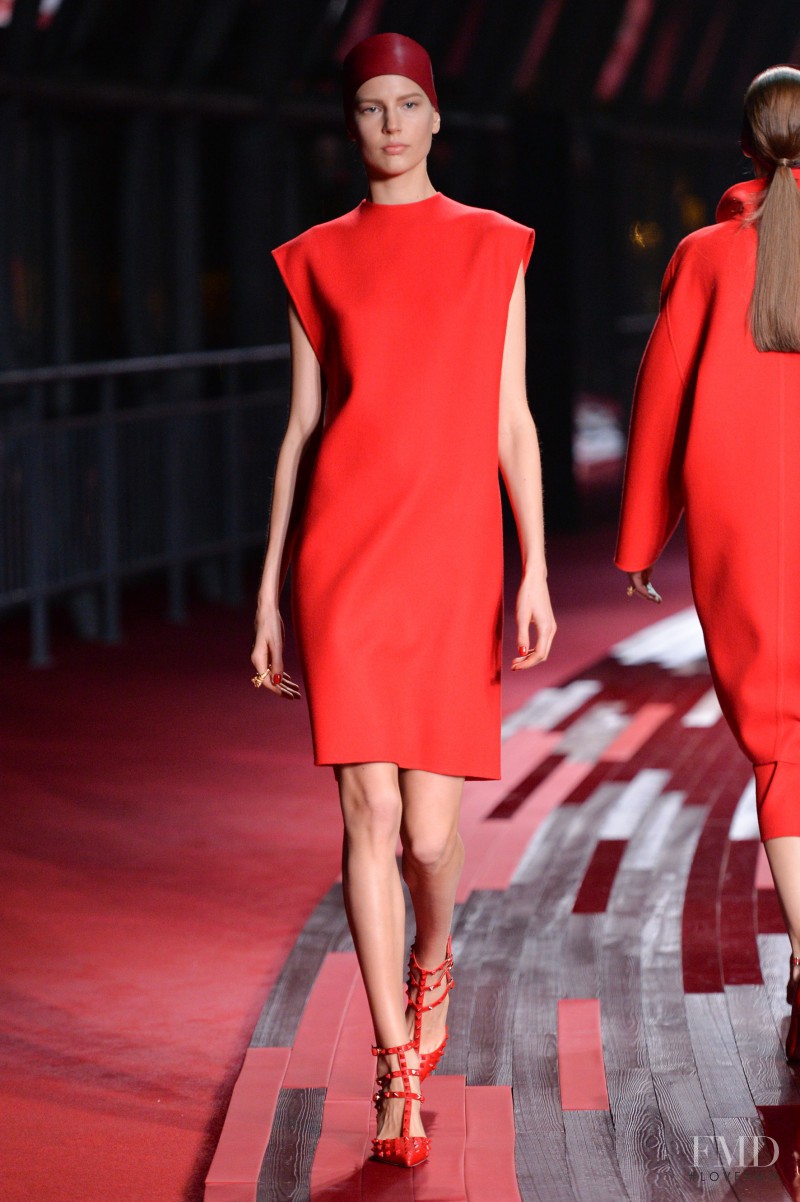 Elisabeth Erm featured in  the Valentino Red Collection fashion show for Spring/Summer 2013