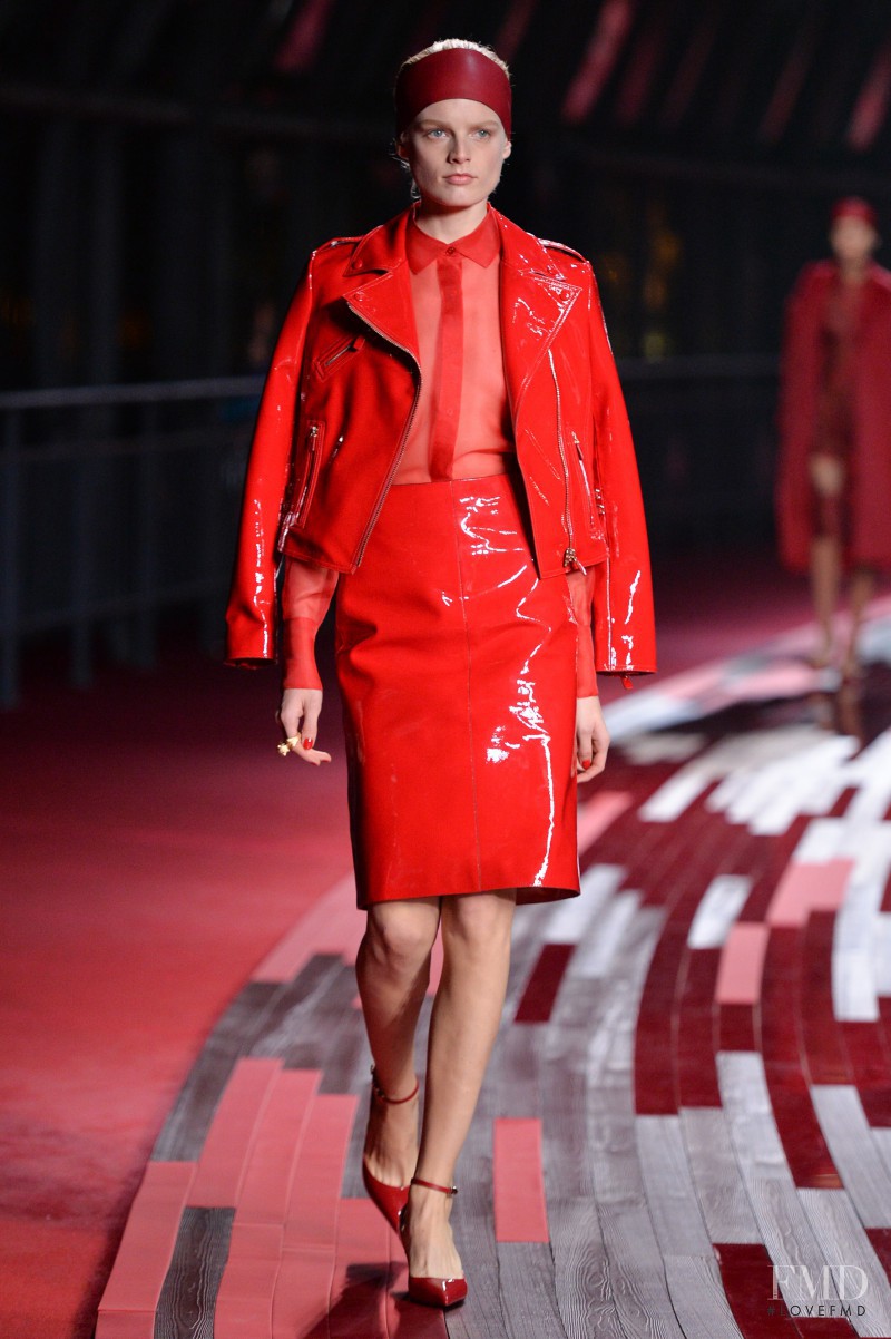 Hanne Gaby Odiele featured in  the Valentino Red Collection fashion show for Spring/Summer 2013