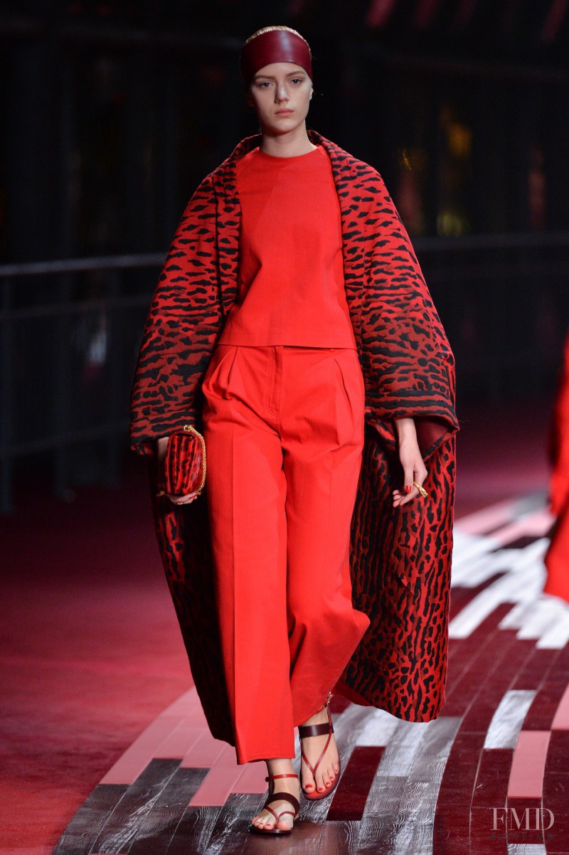 Esther Heesch featured in  the Valentino Red Collection fashion show for Spring/Summer 2013