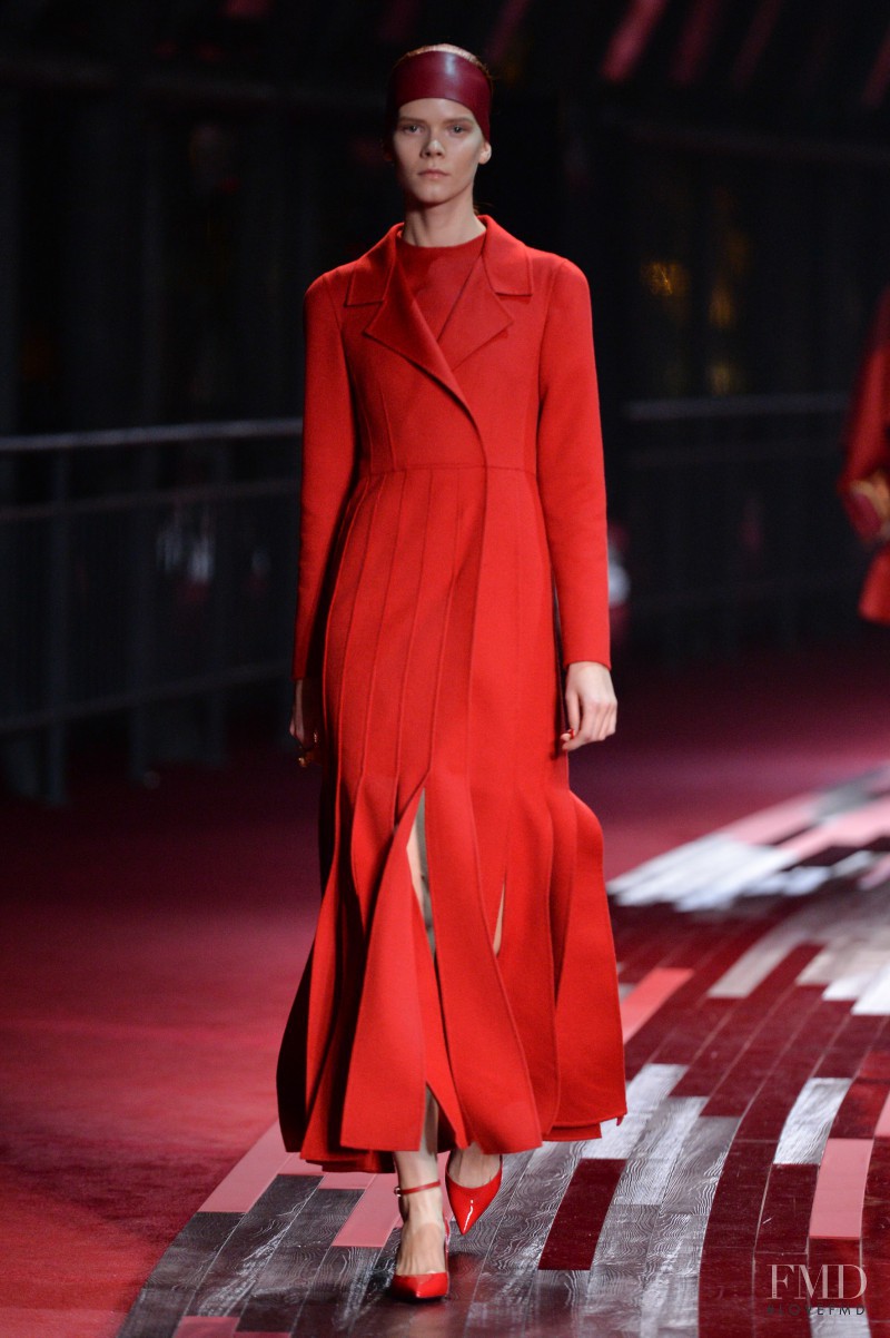 Irina Kravchenko featured in  the Valentino Red Collection fashion show for Spring/Summer 2013