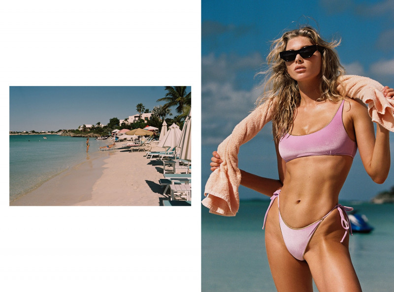 Elsa Hosk featured in  the Bikini Lovers advertisement for Spring/Summer 2022