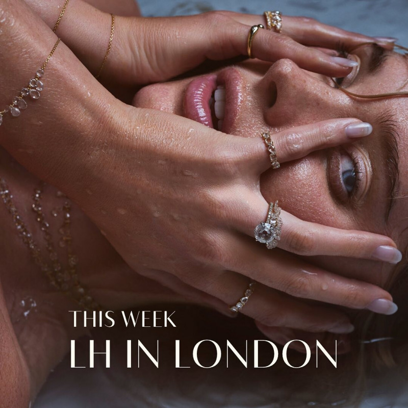 Elsa Hosk featured in  the Logan Hollowell This Week LH In London advertisement for Pre-Fall 2022