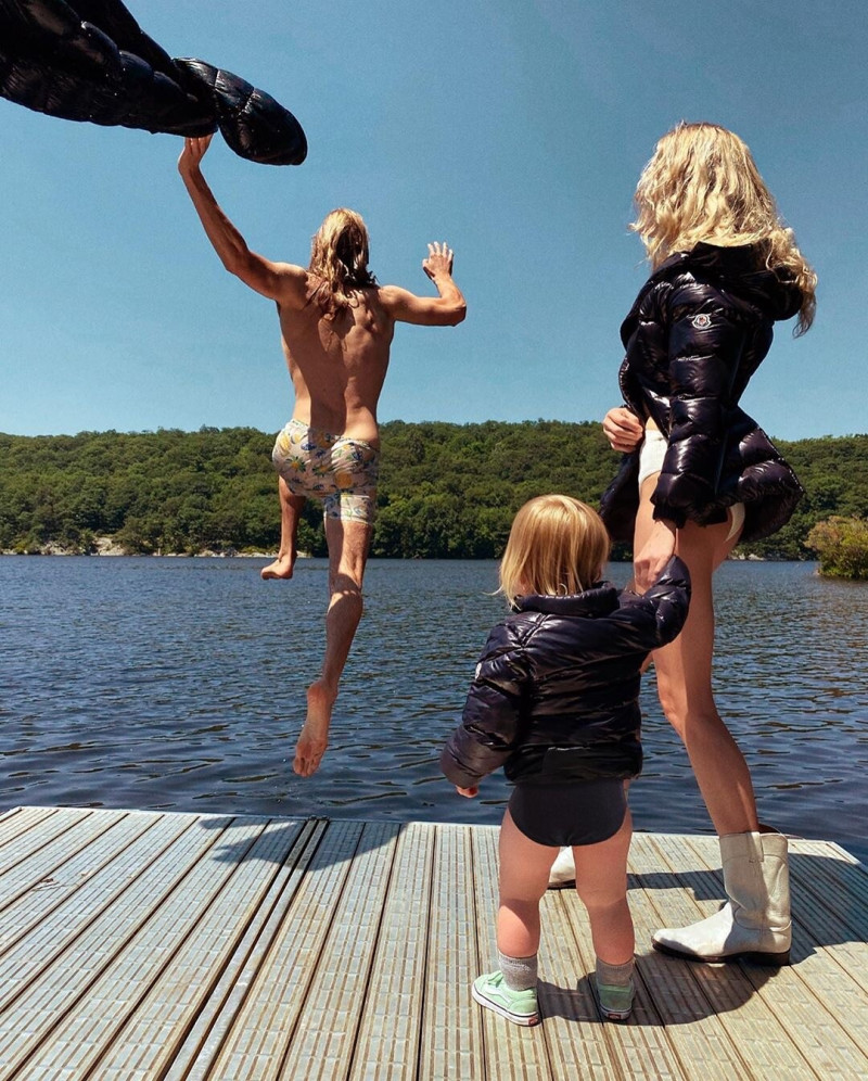 Elsa Hosk featured in  the Moncler advertisement for Autumn/Winter 2020