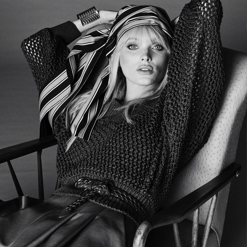 Elsa Hosk featured in  the Luisa Spagnoli advertisement for Spring/Summer 2020