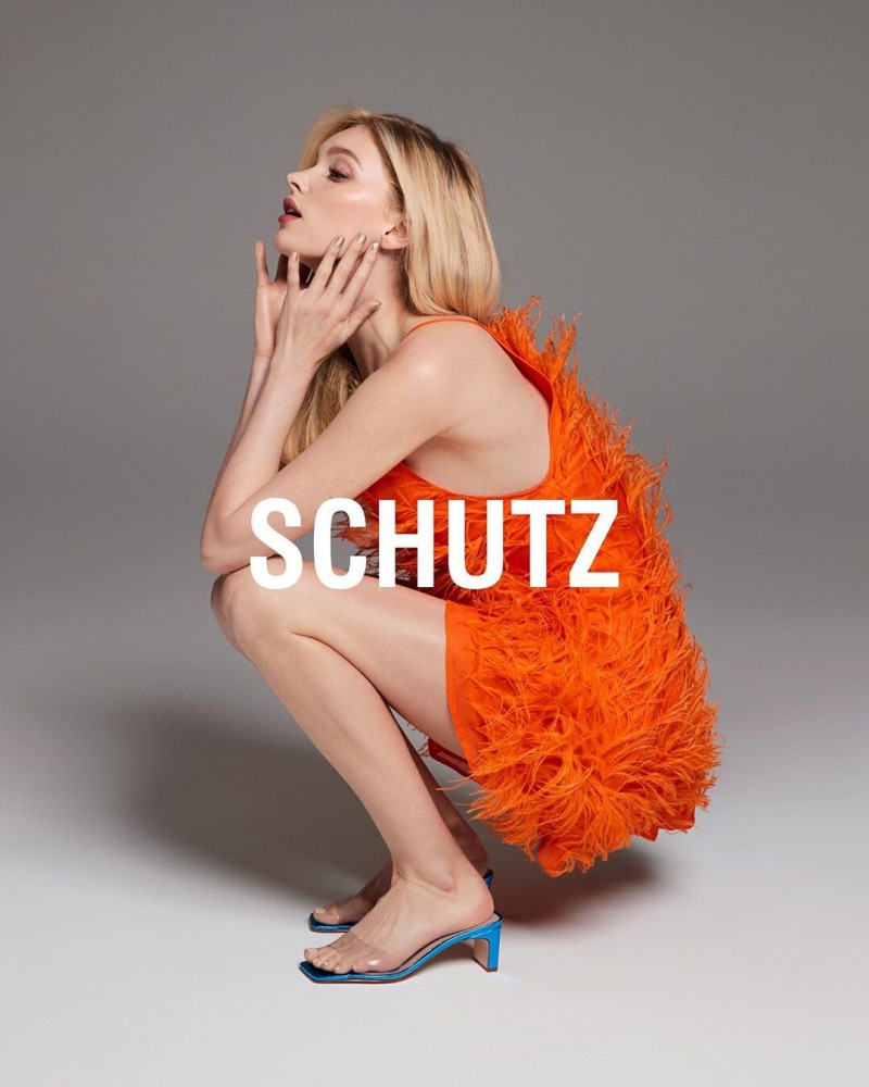 Elsa Hosk featured in  the Schutz advertisement for Spring/Summer 2020