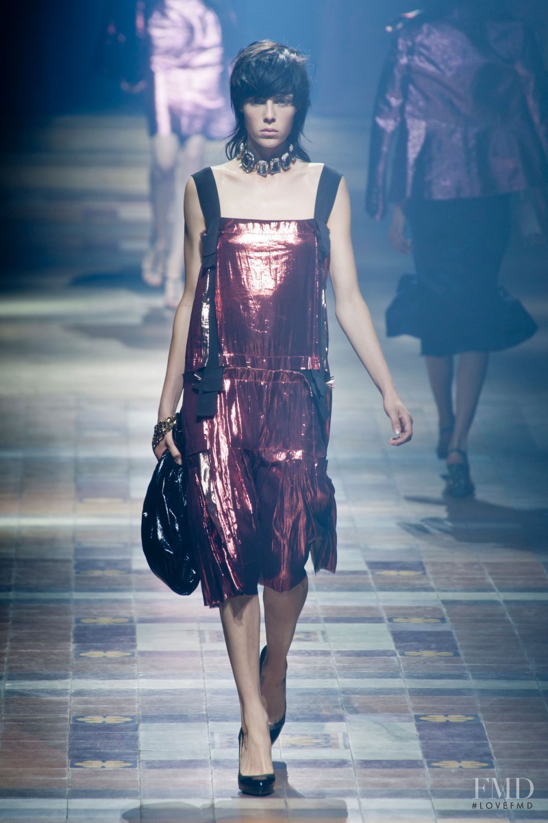 Edie Campbell featured in  the Lanvin fashion show for Spring/Summer 2014
