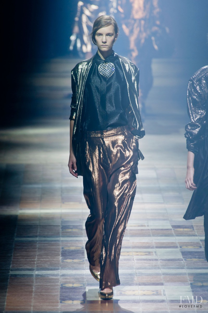 Irina Liss featured in  the Lanvin fashion show for Spring/Summer 2014