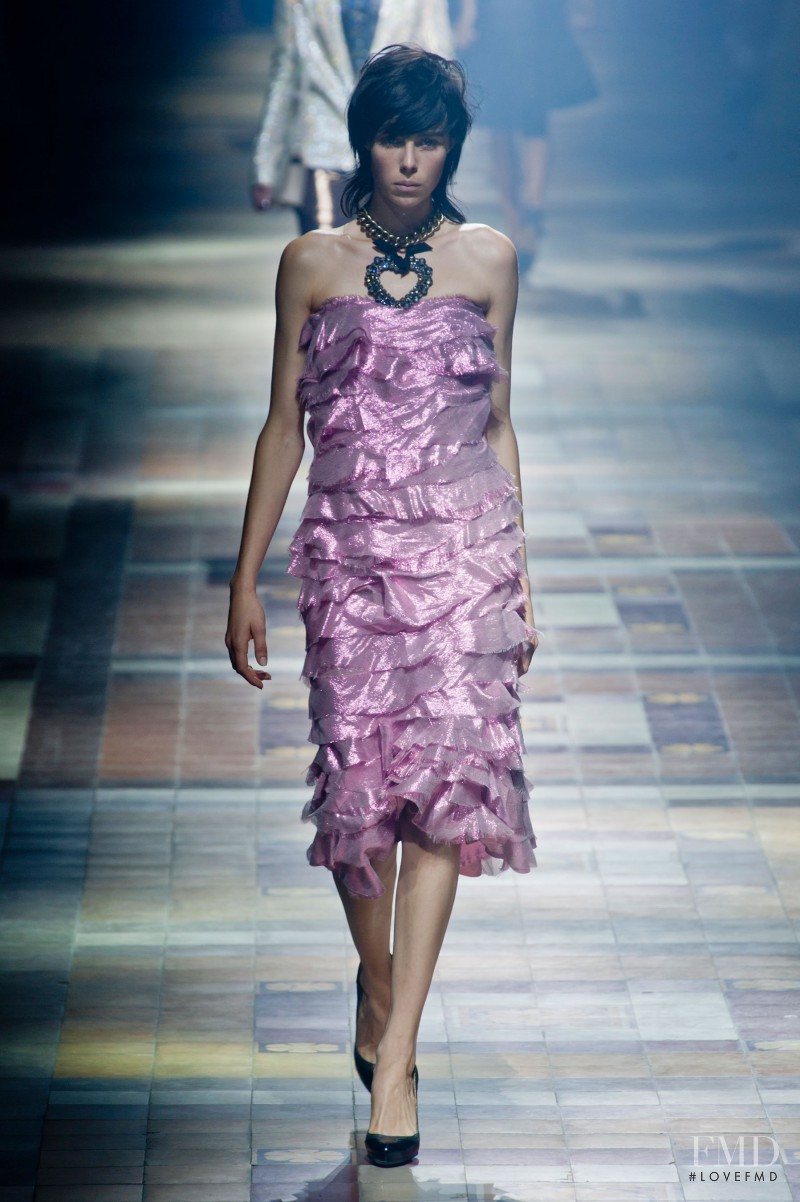 Edie Campbell featured in  the Lanvin fashion show for Spring/Summer 2014