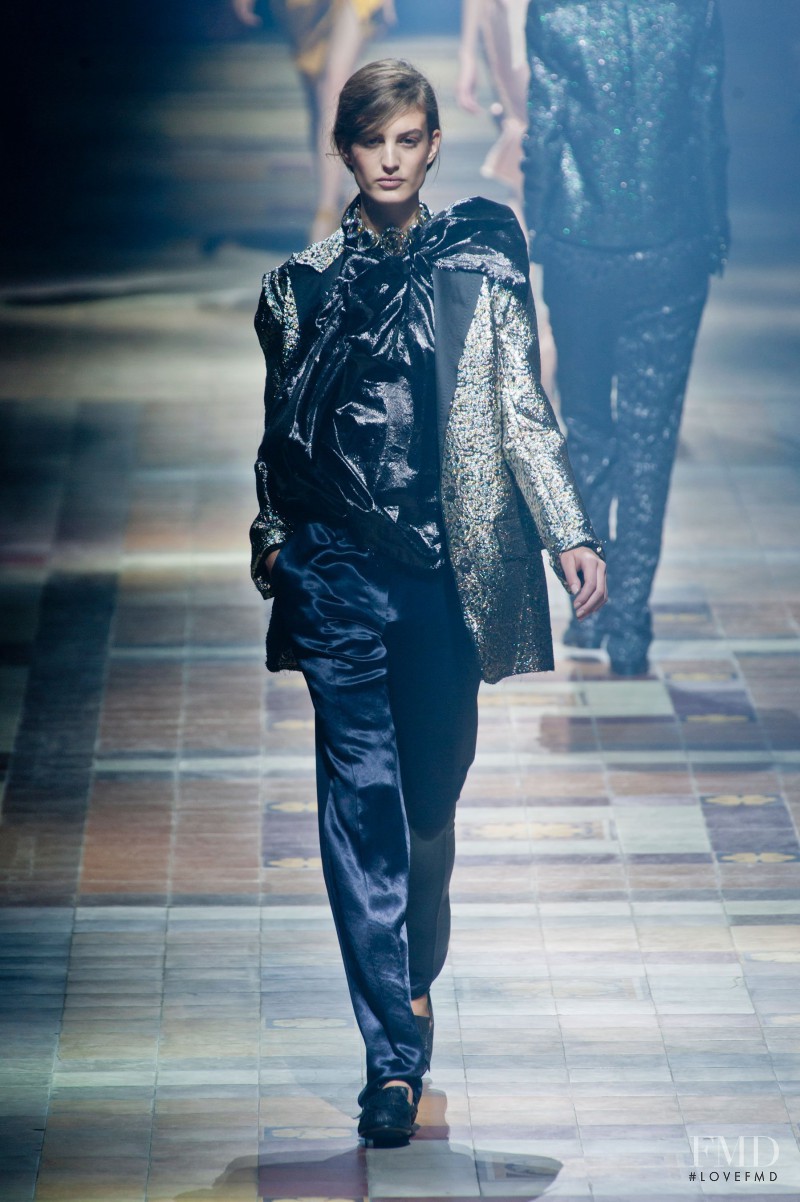 Elodia Prieto featured in  the Lanvin fashion show for Spring/Summer 2014
