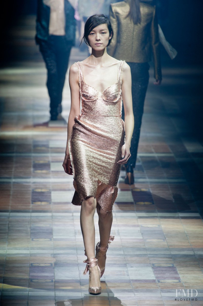 Fei Fei Sun featured in  the Lanvin fashion show for Spring/Summer 2014