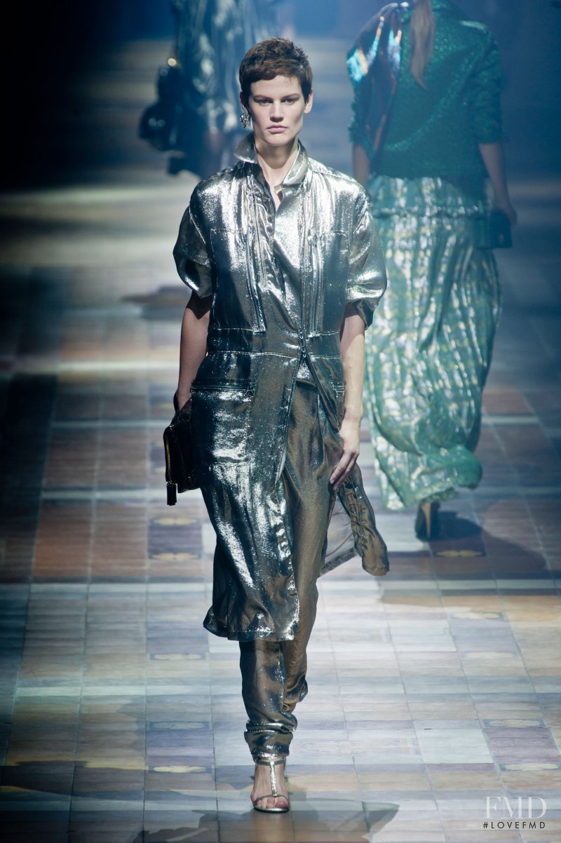 Saskia de Brauw featured in  the Lanvin fashion show for Spring/Summer 2014