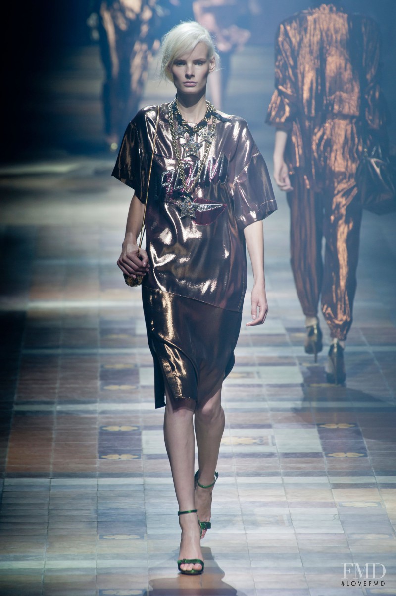 Irene Hiemstra featured in  the Lanvin fashion show for Spring/Summer 2014