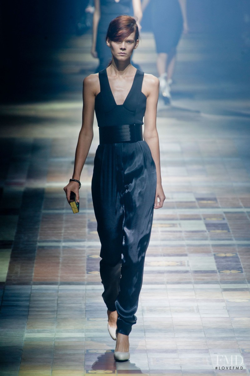 Irina Kravchenko featured in  the Lanvin fashion show for Spring/Summer 2014