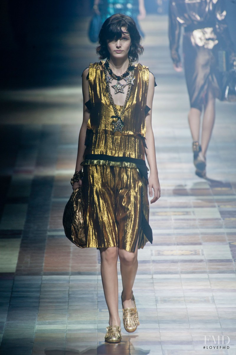 Zlata Mangafic featured in  the Lanvin fashion show for Spring/Summer 2014