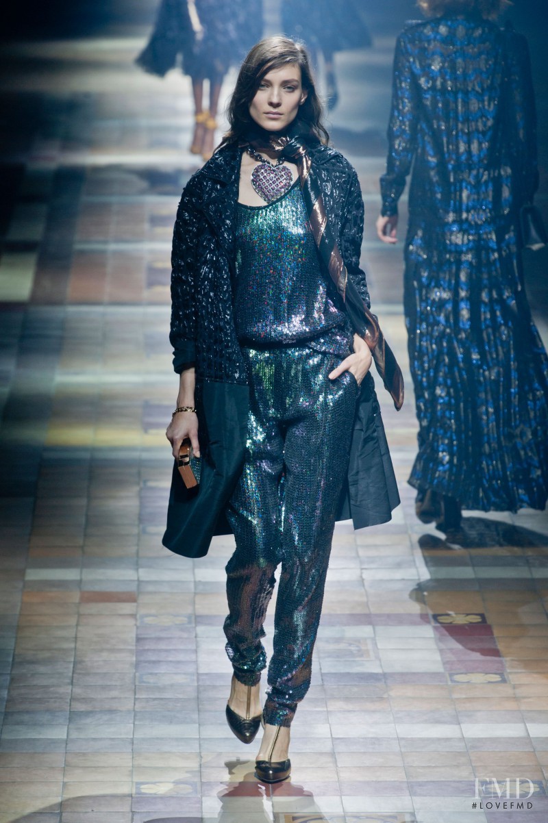 Kati Nescher featured in  the Lanvin fashion show for Spring/Summer 2014