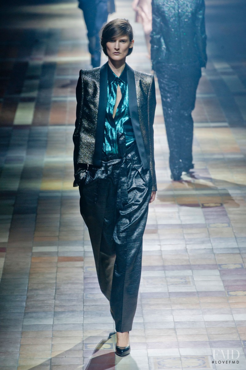 Marie Piovesan featured in  the Lanvin fashion show for Spring/Summer 2014