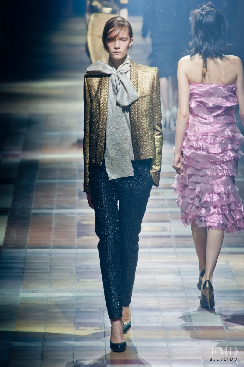 Irina Liss featured in  the Lanvin fashion show for Spring/Summer 2014