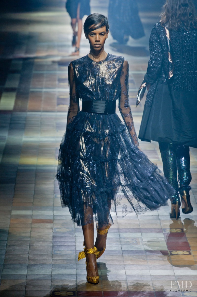 Grace Mahary featured in  the Lanvin fashion show for Spring/Summer 2014