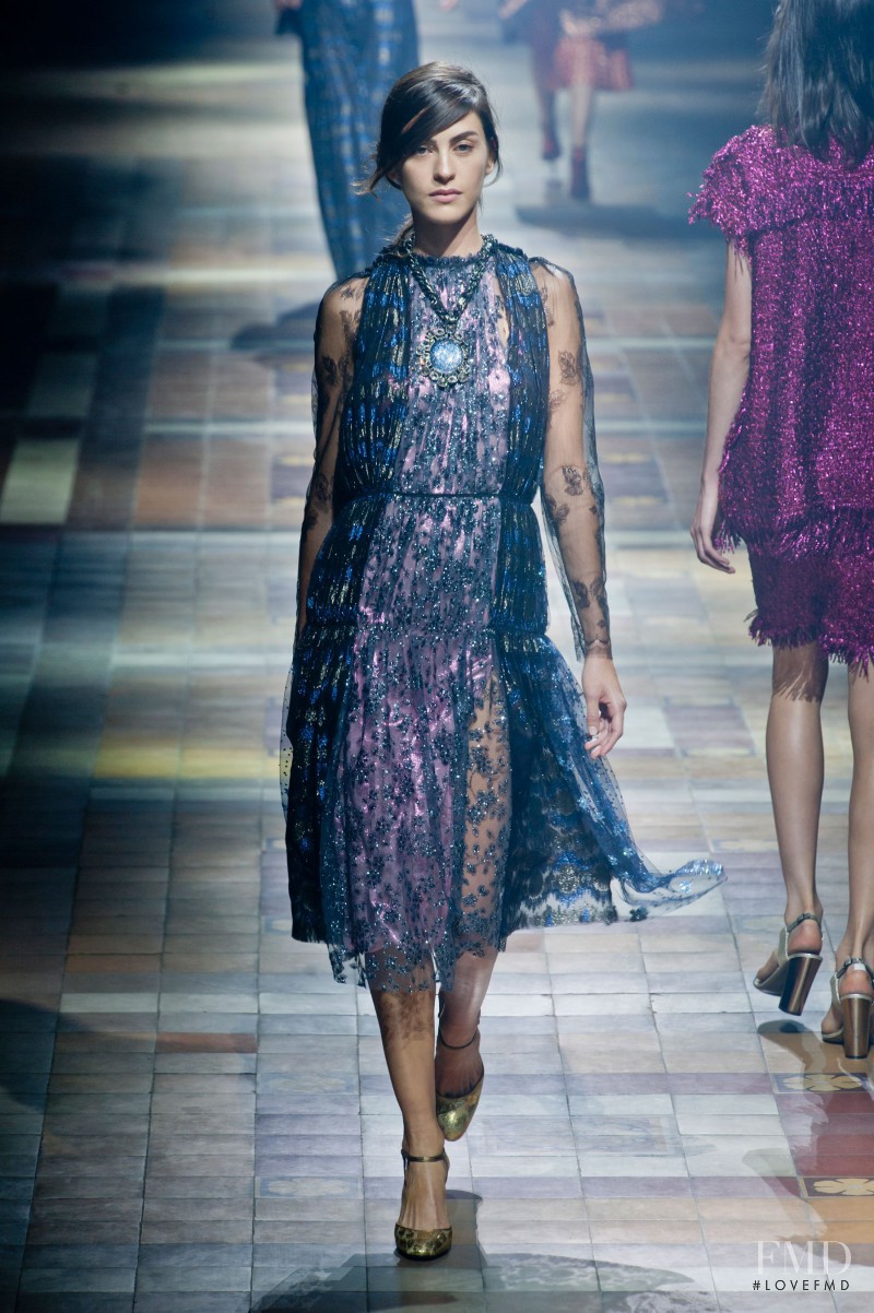 Bruna del Bortoli featured in  the Lanvin fashion show for Spring/Summer 2014