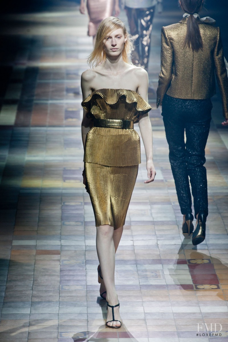 Julia Nobis featured in  the Lanvin fashion show for Spring/Summer 2014