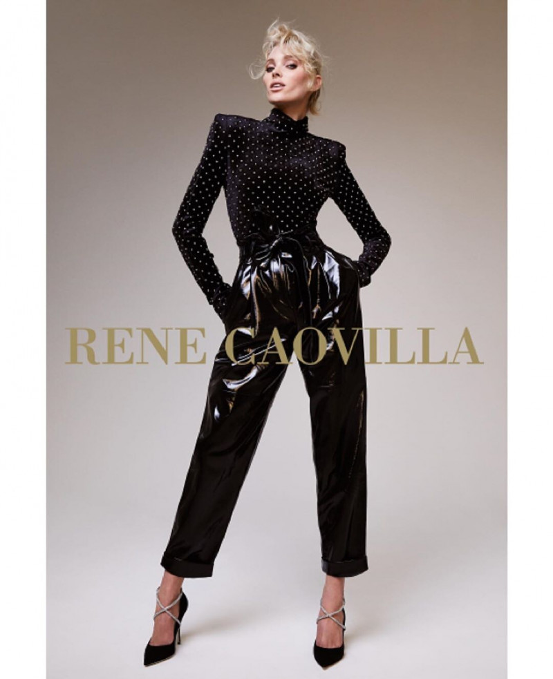 Elsa Hosk featured in  the Renè Caovilla advertisement for Autumn/Winter 2019