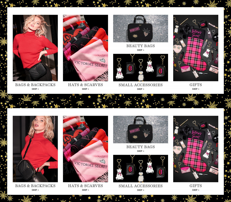 Elsa Hosk featured in  the Victoria\'s Secret advertisement for Christmas 2018