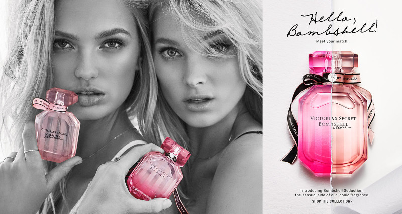 Elsa Hosk featured in  the Victoria\'s Secret Beauty Bomshell advertisement for Spring/Summer 2018