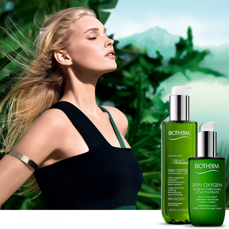 Elsa Hosk featured in  the Biotherm advertisement for Spring/Summer 2017