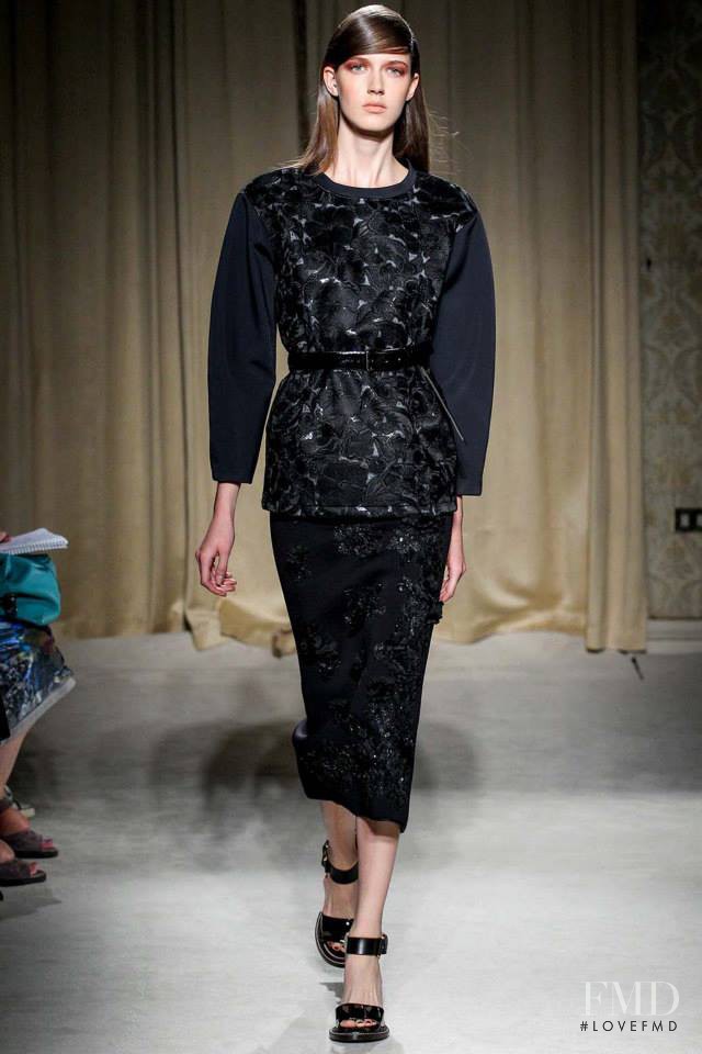 Josephine van Delden featured in  the Aquilano.Rimondi fashion show for Spring/Summer 2014