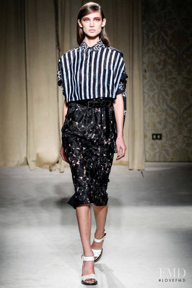 Kate Goodling featured in  the Aquilano.Rimondi fashion show for Spring/Summer 2014