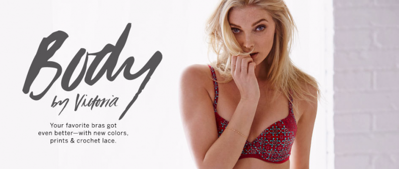 Elsa Hosk featured in  the Victoria\'s Secret Gody By Victoria advertisement for Spring/Summer 2016