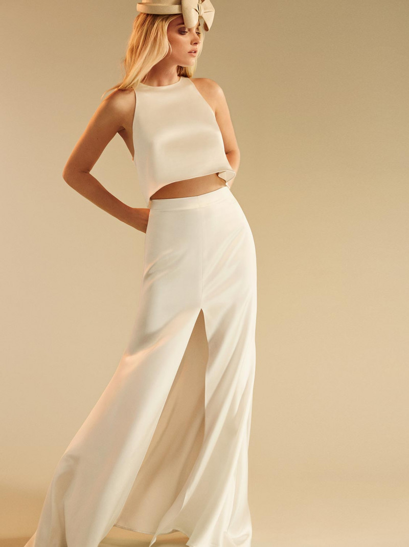 Elsa Hosk featured in  the Reformation Wedding Collection lookbook for Summer 2016