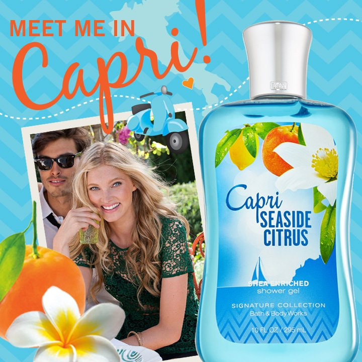 Elsa Hosk featured in  the Bath & Body Works advertisement for Spring/Summer 2013