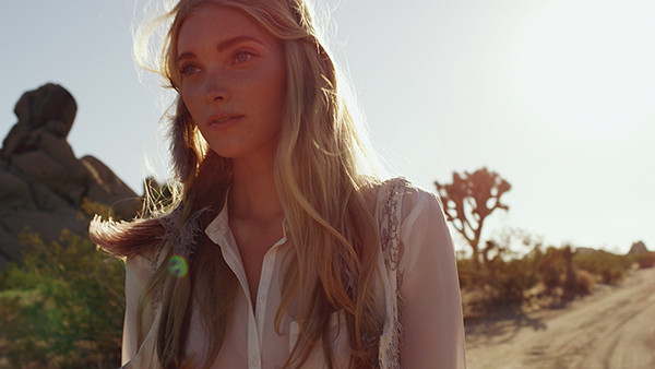 Elsa Hosk featured in  the Vagabond advertisement for Spring/Summer 2012