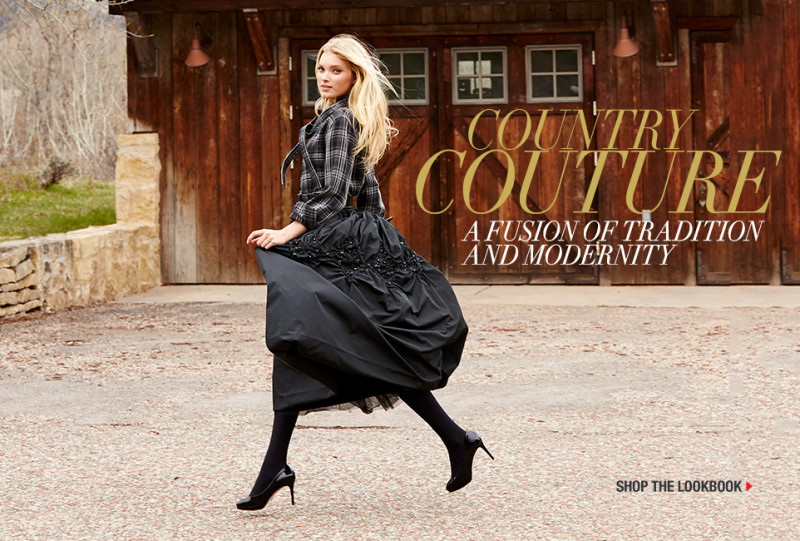 Elsa Hosk featured in  the Gorsuch advertisement for Autumn/Winter 2015