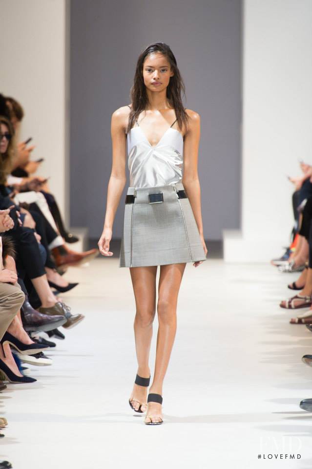 Malaika Firth featured in  the Paco Rabanne fashion show for Spring/Summer 2014