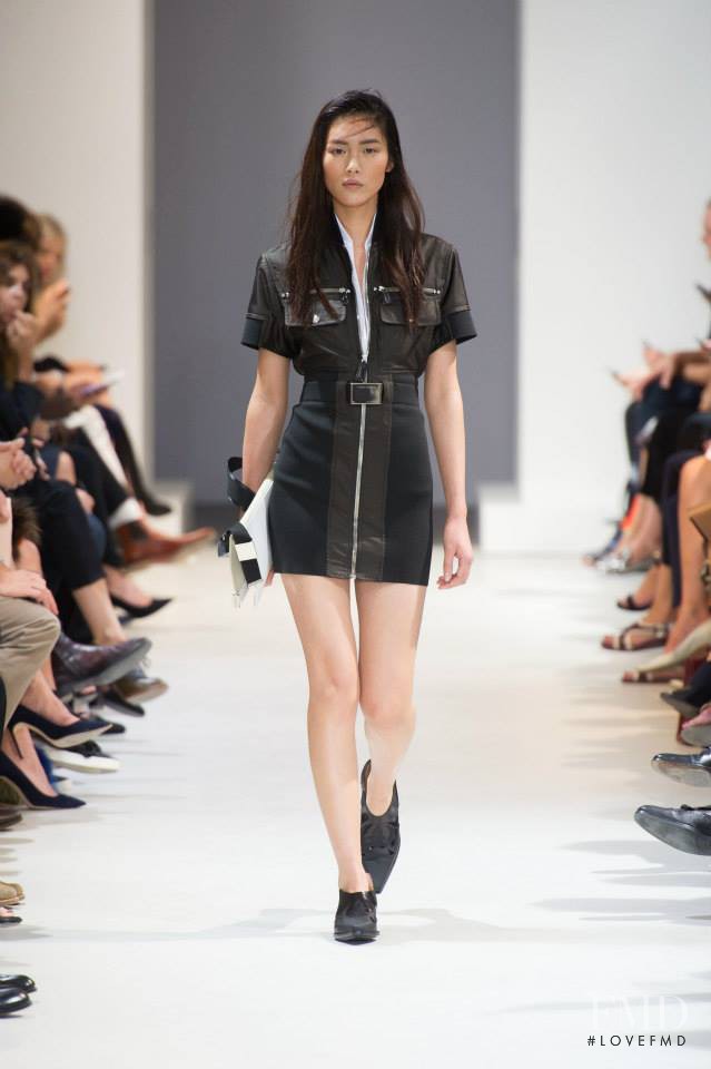 Liu Wen featured in  the Paco Rabanne fashion show for Spring/Summer 2014