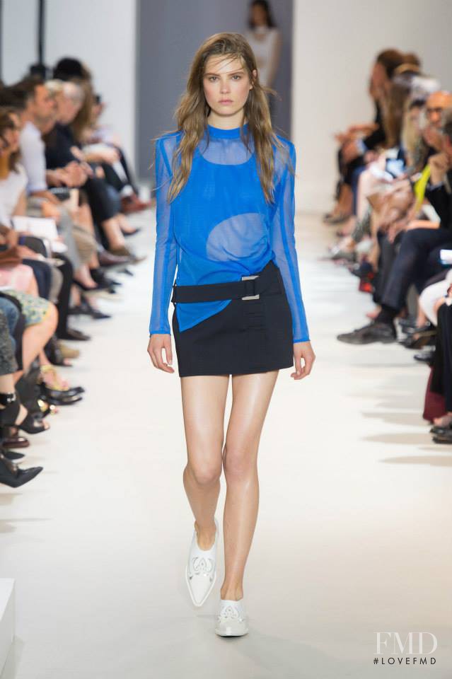 Caroline Brasch Nielsen featured in  the Paco Rabanne fashion show for Spring/Summer 2014