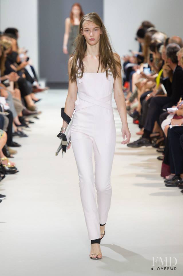 Elena Bartels featured in  the Paco Rabanne fashion show for Spring/Summer 2014