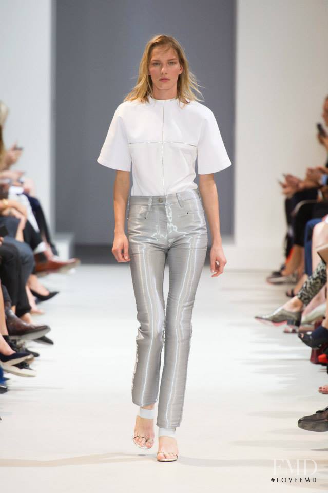 Marique Schimmel featured in  the Paco Rabanne fashion show for Spring/Summer 2014
