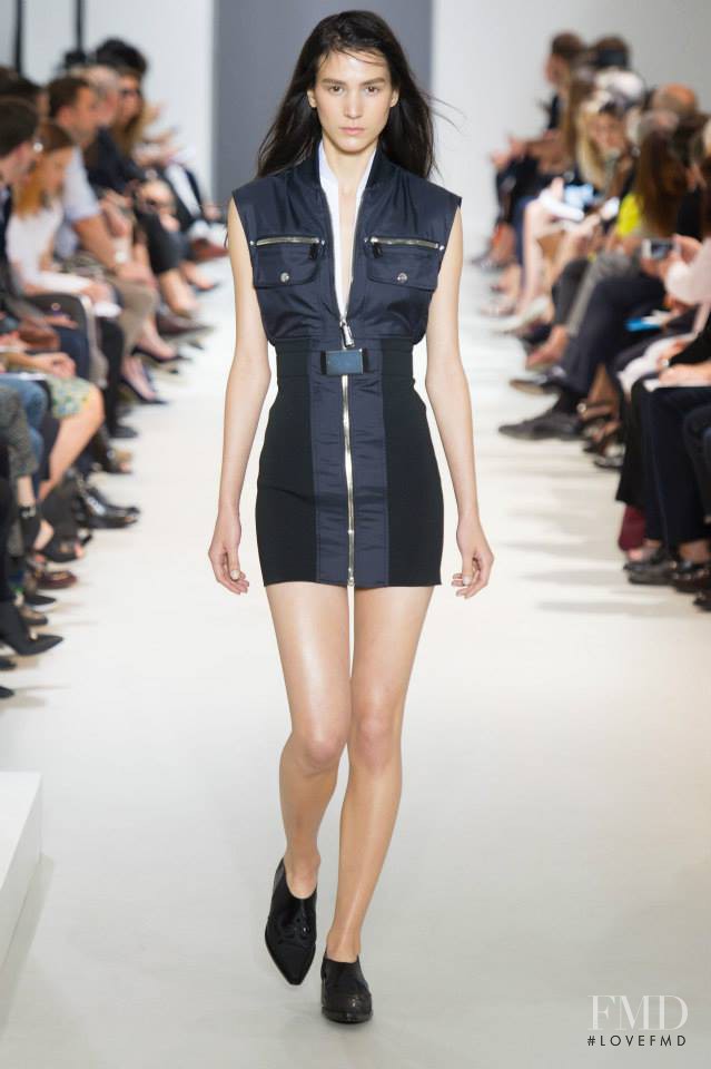 Mijo Mihaljcic featured in  the Paco Rabanne fashion show for Spring/Summer 2014
