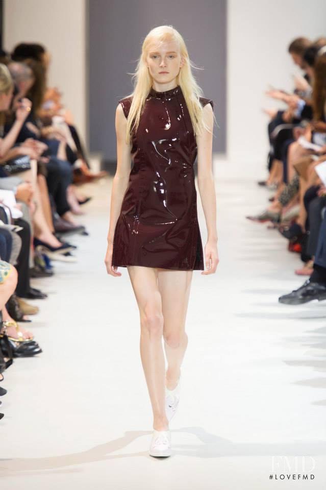 Maja Salamon featured in  the Paco Rabanne fashion show for Spring/Summer 2014