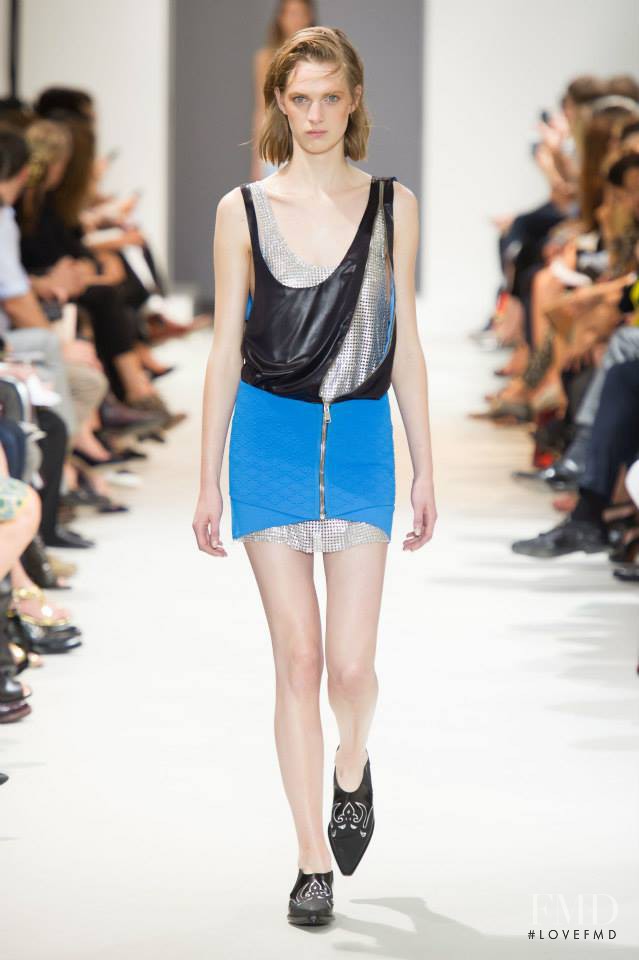 Ashleigh Good featured in  the Paco Rabanne fashion show for Spring/Summer 2014