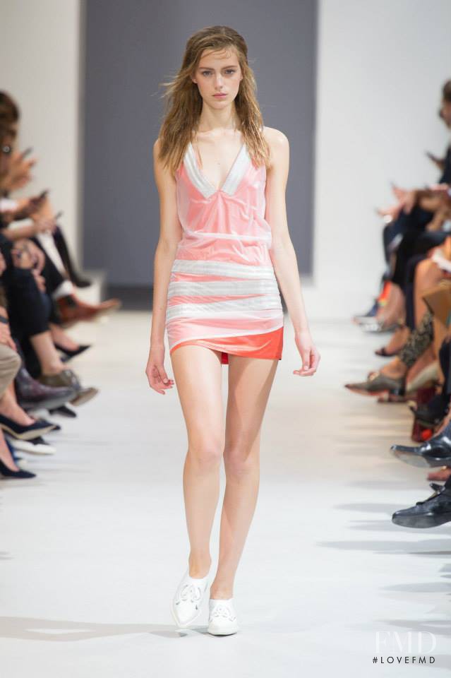 Esther Heesch featured in  the Paco Rabanne fashion show for Spring/Summer 2014